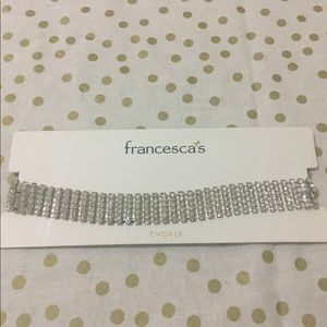 Francesca’s Rhinestones Chocker